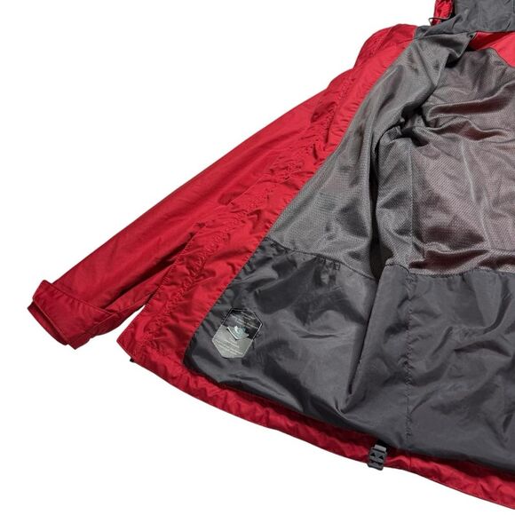 Columbia Men’s Hooded Omni-Shield Water Resistant Jacket Red Sz XL - Picture 8 of 14